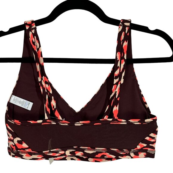 Offline By Aerie Medium Support Stretch Bra Leopard Print Size L - Picture 4 of 6